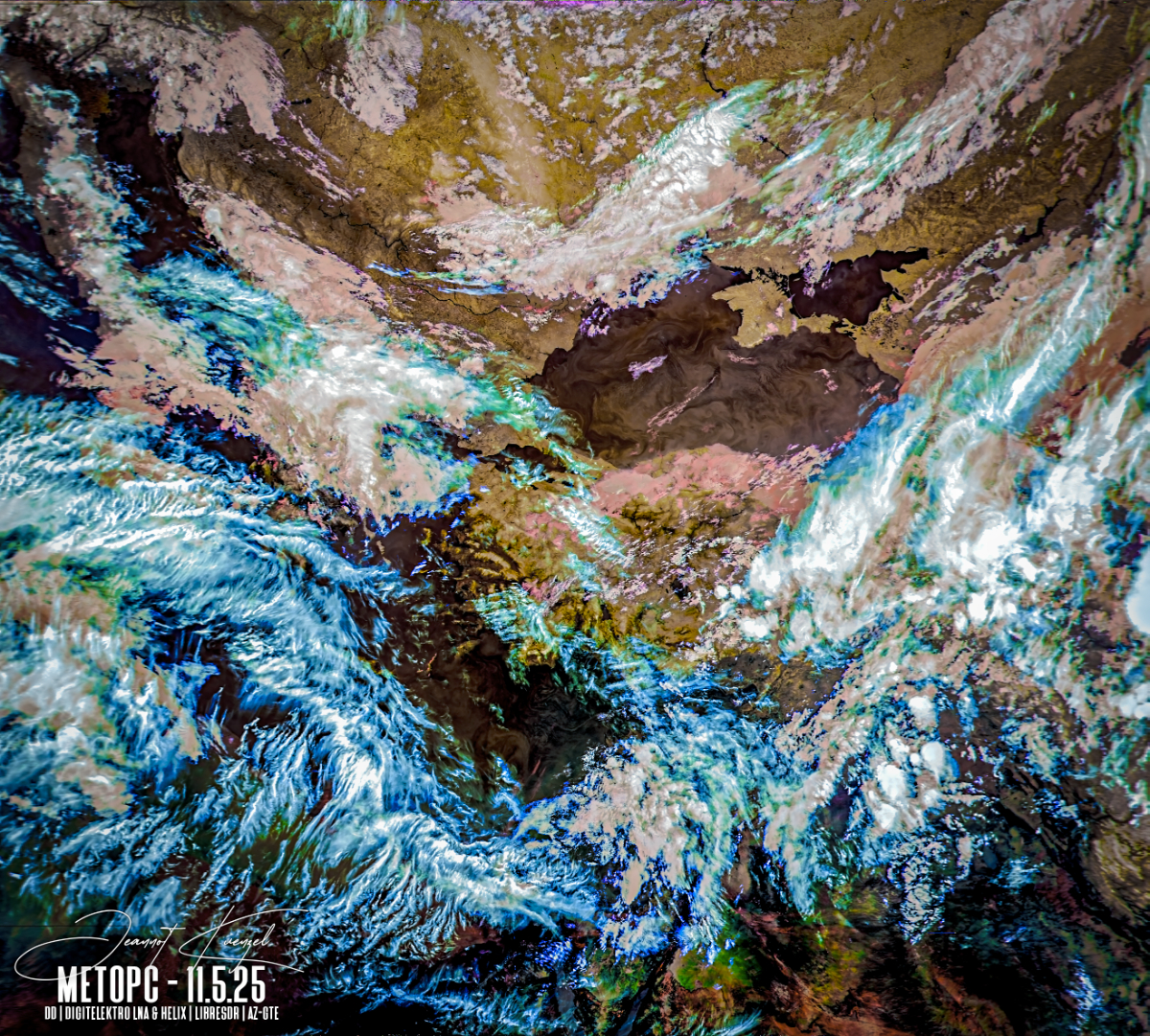 5.25 MetOpC avhrr 3 AVHRR 3b45 IR False Color